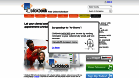What Clickbook.net website looked like in 2022 (1 year ago)
