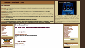 What Corsinet.com website looked like in 2022 (1 year ago)