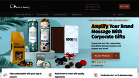 What Chocomize.com website looked like in 2022 (2 years ago)