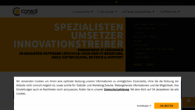 What Consol.de website looked like in 2022 (1 year ago)