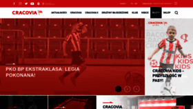 What Cracovia.pl website looked like in 2022 (1 year ago)