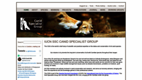 What Canids.org website looked like in 2022 (1 year ago)