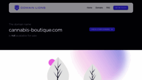 What Cannabis-boutique.com website looked like in 2022 (1 year ago)