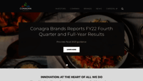 What Conagrafoods.com website looked like in 2022 (1 year ago)