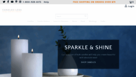 What Candles4less.com website looked like in 2022 (1 year ago)
