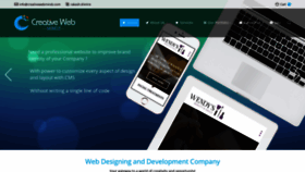 What Creativewebmindz.com website looked like in 2022 (1 year ago)