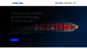 What Callforcode.org website looked like in 2022 (1 year ago)