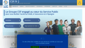 What Csf.fr website looked like in 2022 (1 year ago)