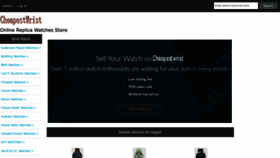 What Cheapestwrist.com website looked like in 2022 (1 year ago)