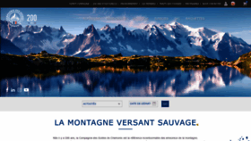 What Chamonix-guides.com website looked like in 2022 (2 years ago)