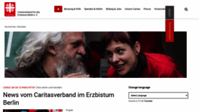 What Caritas-berlin.de website looked like in 2022 (1 year ago)