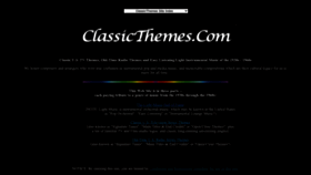 What Classicthemes.com website looked like in 2022 (1 year ago)