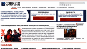 What Correiocidadania.com.br website looked like in 2022 (1 year ago)