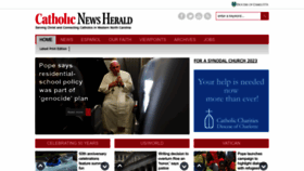 What Catholicnewsherald.com website looked like in 2022 (1 year ago)