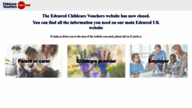 What Childcarevouchers.co.uk website looked like in 2022 (1 year ago)
