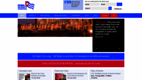 What Cuba-solidarity.org.uk website looked like in 2022 (1 year ago)