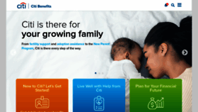 What Citibenefits.com website looked like in 2022 (1 year ago)