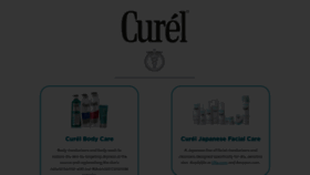 What Curel.com website looked like in 2022 (1 year ago)
