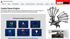 What Castle-engine.io website looked like in 2022 (2 years ago)