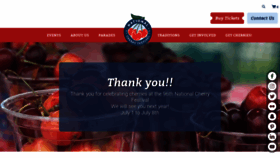 What Cherryfestival.org website looked like in 2022 (2 years ago)