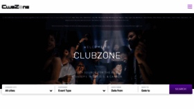 What Clubzone.com website looked like in 2022 (1 year ago)