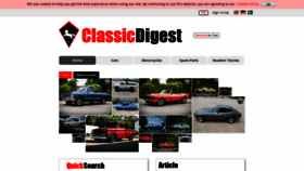 What Classicdigest.com website looked like in 2022 (1 year ago)
