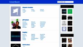 What Concertboom.com website looked like in 2022 (1 year ago)