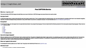 What Captchas.net website looked like in 2022 (1 year ago)