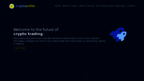 What Cryptoprofits.com website looked like in 2022 (1 year ago)