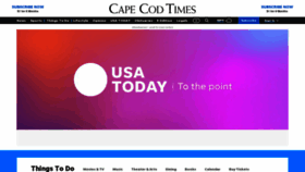 What Capecodonline.com website looked like in 2022 (1 year ago)