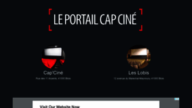 What Cap-cine.fr website looked like in 2022 (1 year ago)