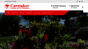 What Caretakerlandscape.com website looked like in 2022 (1 year ago)