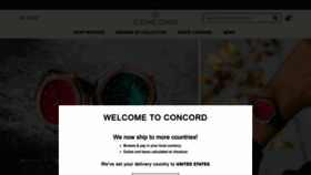 What Concord.ch website looked like in 2022 (1 year ago)