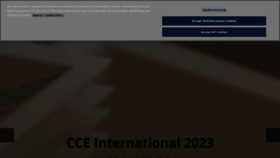 What Cce-international.com website looked like in 2022 (1 year ago)