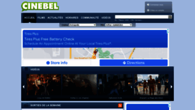 What Cinebel.be website looked like in 2022 (1 year ago)