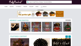 What Cakecentral.com website looked like in 2022 (1 year ago)