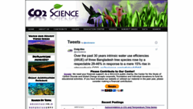 What Co2science.org website looked like in 2022 (1 year ago)