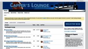 What Capperslounge.com website looked like in 2022 (1 year ago)