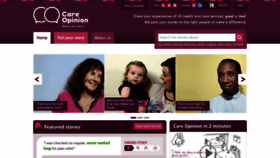 What Careopinion.org.uk website looked like in 2022 (1 year ago)