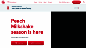 What Chickfila.com website looked like in 2022 (2 years ago)