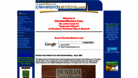 What Clevelandseniors.com website looked like in 2022 (1 year ago)