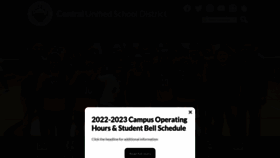 What Centralunified.org website looked like in 2022 (1 year ago)