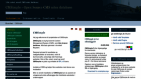 What Cmsimple.dk website looked like in 2022 (1 year ago)