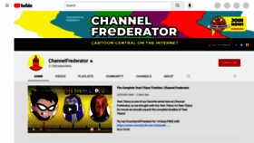 What Channelfrederator.com website looked like in 2022 (1 year ago)