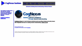 What Cognexus.org website looked like in 2022 (1 year ago)