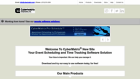 What Cybermatrix.com website looked like in 2022 (1 year ago)