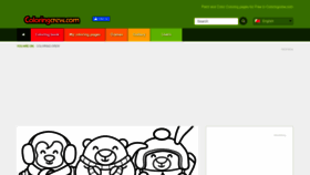 What Coloringcrew.com website looked like in 2022 (1 year ago)