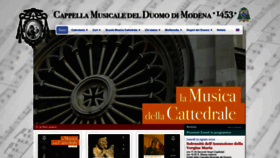 What Cappellamusicaleduomomodena.it website looked like in 2022 (1 year ago)