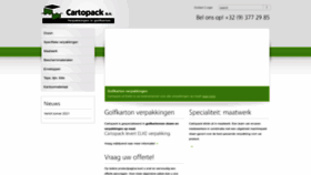 What Cartopack.be website looked like in 2022 (1 year ago)