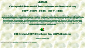 What Cbbw.de website looked like in 2022 (3 years ago)
